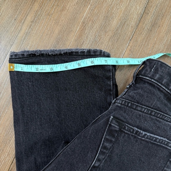 Abercrombie & Fitch The 90s Straight Leg Ultra high Rise Jeans 26 Black - Picture 3 of 12